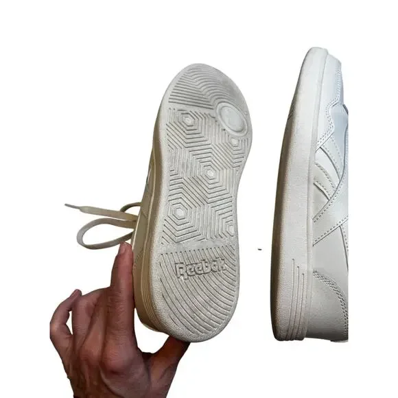 Reebok Tennis Sneakers Cream & Light Blue Like New Women’s Size 9 - Picture 2 of 5